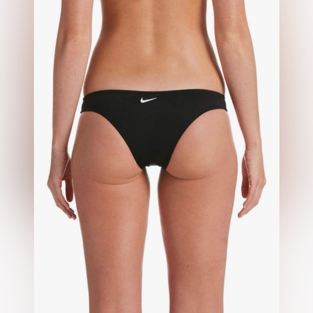 Nike Navy  Swim Cheeky Bottom with White Logo NWT XL
